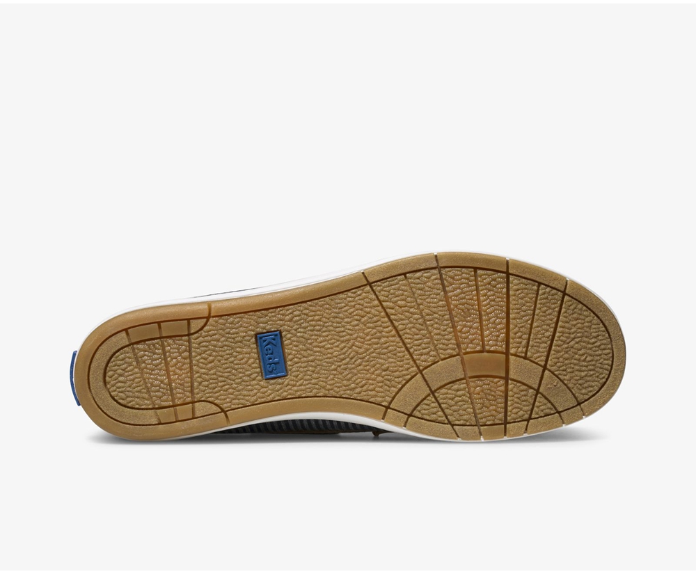 Slip On Γυναικεια - Keds Charter Stripe - Σκουρο Μπλε - XDJIL7509